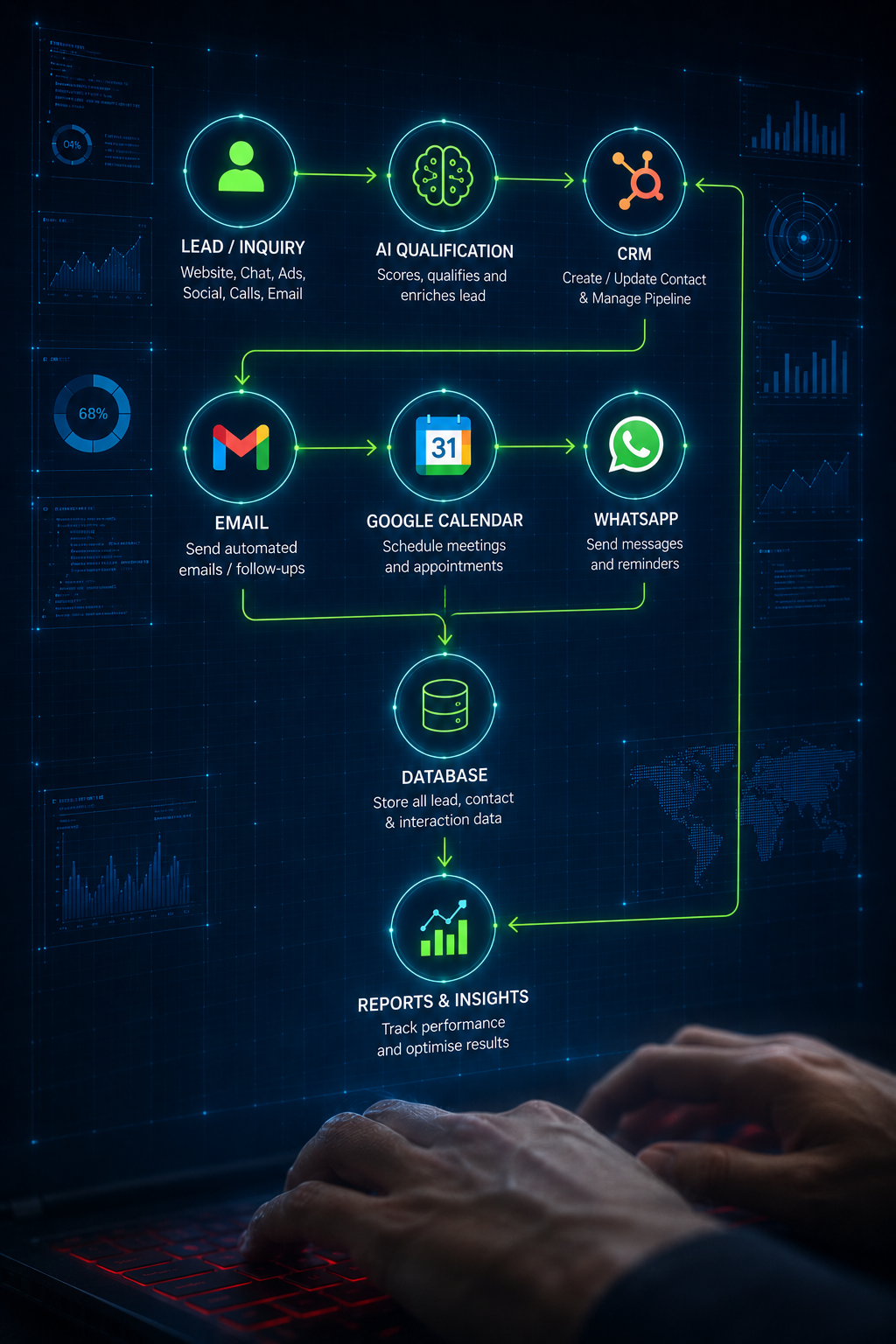 Workflow hologram