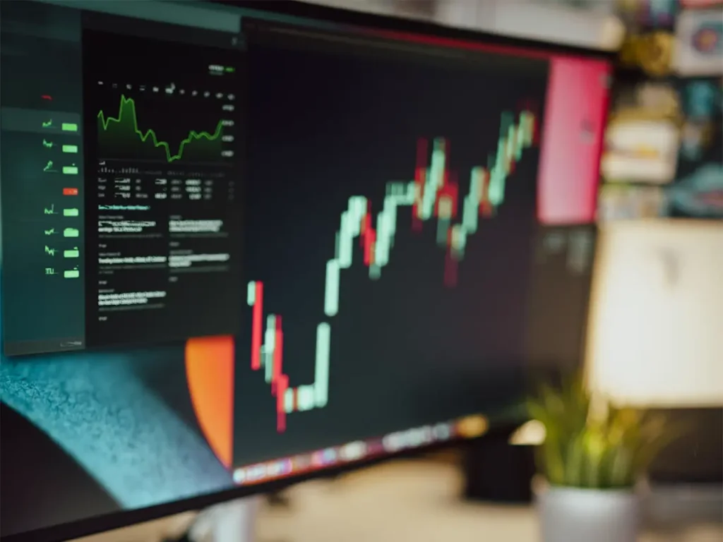 finance graph screen